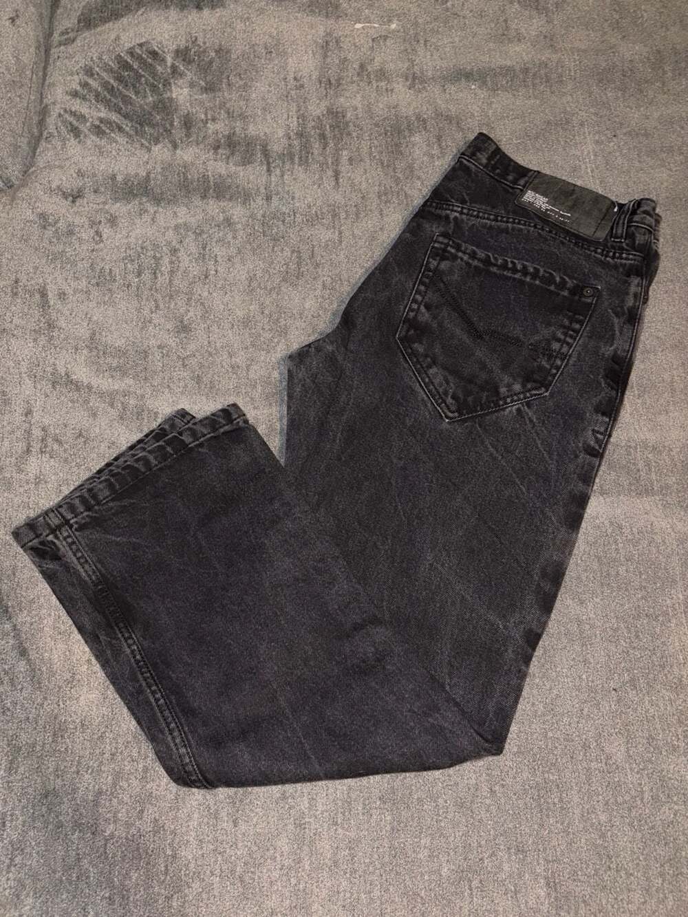 Rocawear Relaxed Fit Jeans Black Denim Size 36x32